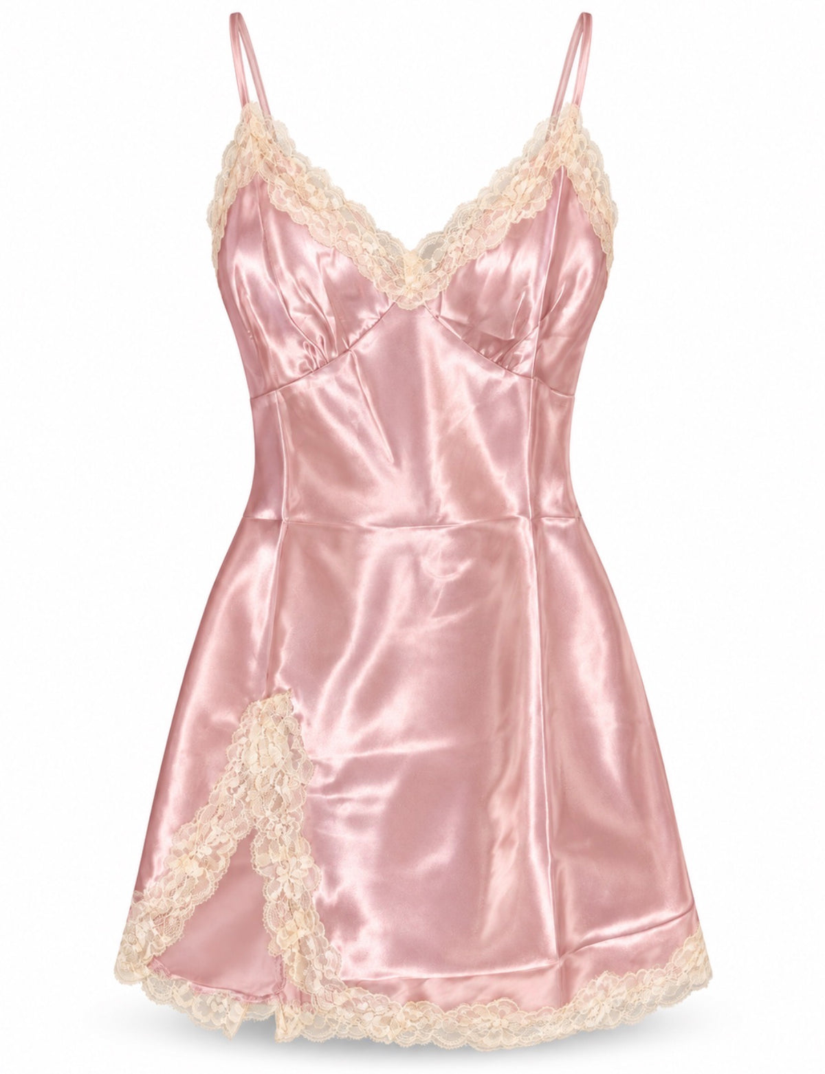 The Lace Affair Satin Chemise
