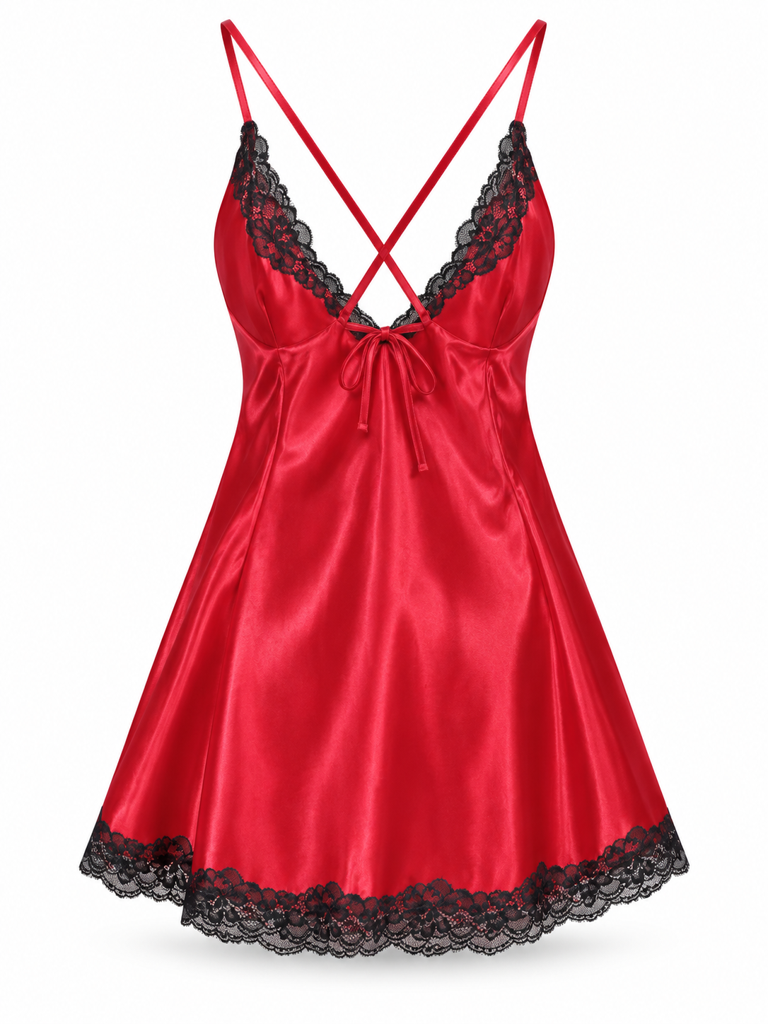 The Lace Affair Satin Chemise