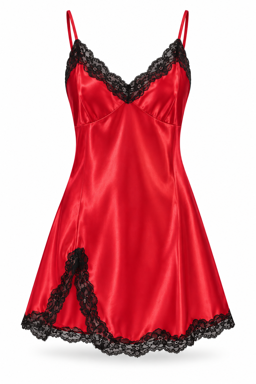 The Lace Affair Satin Chemise